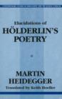 Image for Elucidations Of Holderin&#39;s Poetry