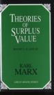 Image for Theories of Surplus Value : v. 4