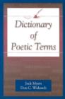 Image for Dictionary of poetic terms