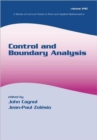 Image for Control and Boundary Analysis