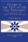 Image for Studies in the text of the Old Testament  : an introduction to the Hebrew Old Testament Text Project