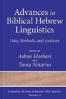 Image for Advances in Biblical Hebrew Linguistics