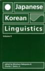 Image for Japanese/Korean Linguistics, Volume 9
