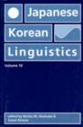 Image for Japanese/Korean linguisticsVol. 10