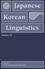 Image for Japanese/Korean Linguistics, Vol. 20