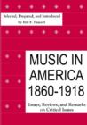 Image for Music in America, 1860-1918