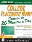 Image for College Placement Math Success in 20 Minutes a Day