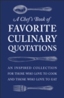 Image for Chef&#39;s Book of Favorite Culinary Quotations