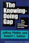 Image for The knowing-doing gap  : how smart companies turn knowledge into action