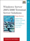 Image for Windows Server 2003/2000 Terminal Server solutions  : implementing Windows Terminal Services and Citrix Metaframe Presentation Server 3.0