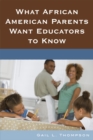 Image for What African American Parents Want Educators to Know