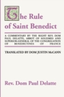 Image for Commentary on the Rule of St. Benedict