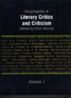 Image for Encyclopedia of literary critics and criticism