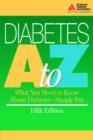 Image for Diabetes A--Z