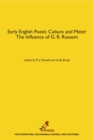 Image for Early English poetic culture and meter: the influence of G. R. Russom