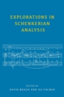 Image for Explorations in Schenkerian analysis