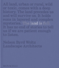 Image for The Land Is Full : Nelson Byrd Woltz Landscape Architects