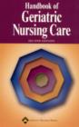 Image for Handbook of Geriatric Nursing Care
