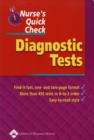 Image for Nurse&#39;s Quick Check : Diagnostic Tests