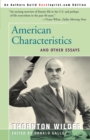 Image for American Characteristics and Other Essays