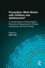 Image for Prevention  : what works with children and adolescents?