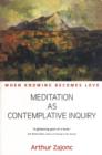 Image for Meditation as Contemplative Inquiry