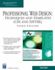 Image for Professional Web design  : techniques and templates (CSS and XHTML)