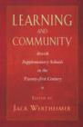 Image for Learning and Community: Jewish Supplementary Schools in the Twenty-First Century