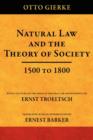 Image for Natural Law and the Theory of Society 1500 to 1800