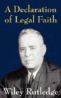 Image for A Declaration of Legal Faith