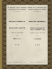 Image for Proces-Verbaux of the Proceedings of the Committee June 16th-July 24th 1920 : With Annexes (1920)