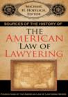 Image for Sources of the History of the American Law of Lawyering