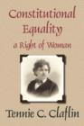 Image for Constitutional Equality a Right of Woman