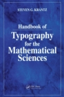 Image for Handbook of Typography for the Mathematical Sciences