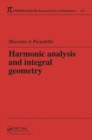 Image for Harmonic Analysis and Integral Geometry