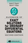 Image for Handbook of Exact Solutions for Ordinary Differential Equations