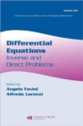 Image for Differential equations  : inverse and direct problems