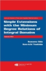 Image for Simple extensions with the minimum degree relations of integral domains