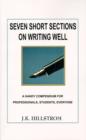 Image for Seven Short Sections on Writing Well