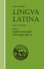 Image for Lingua Latina - Latin-English Vocabulary II : Roma Aeterna