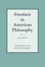 Image for Frontiers In American Philosophy Vol I