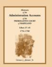 Image for Abstracts of the Administration Accounts of the Prerogative Court of Maryland, 1754-1760, Libers 37-45