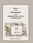 Image for Abstracts of the Inventories of the Prerogative Court of Maryland, Libers 15-17, 1728-1734