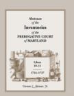 Image for Abstracts of the Inventories of the Prerogative Court of Maryland, Libers 10-11, 1724-1727