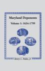 Image for Maryland Deponents, 1634-1799
