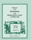 Image for Abstracts of the Inventories of the Prerogative Court of Maryland, 1769-1772