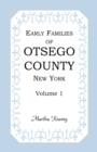 Image for Early Families of Otsego County, New York, Volume 1