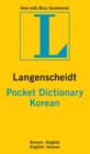 Image for Langenscheidt pocket dictionary Korean  : Korean-English, English-Korean
