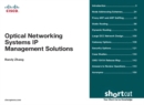 Image for Optical Networking Systems IP Management Solutions (Digital Short Cut)