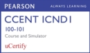 Image for CCENT ICND1 100-101 Pearson uCertify Course and Network Simulator Bundle